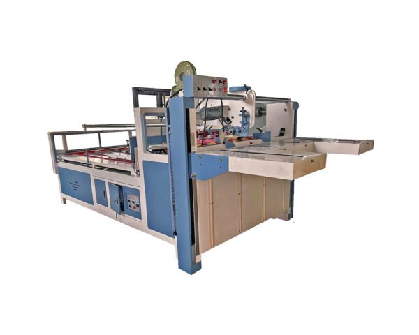 Semi automatic carton gluing machine